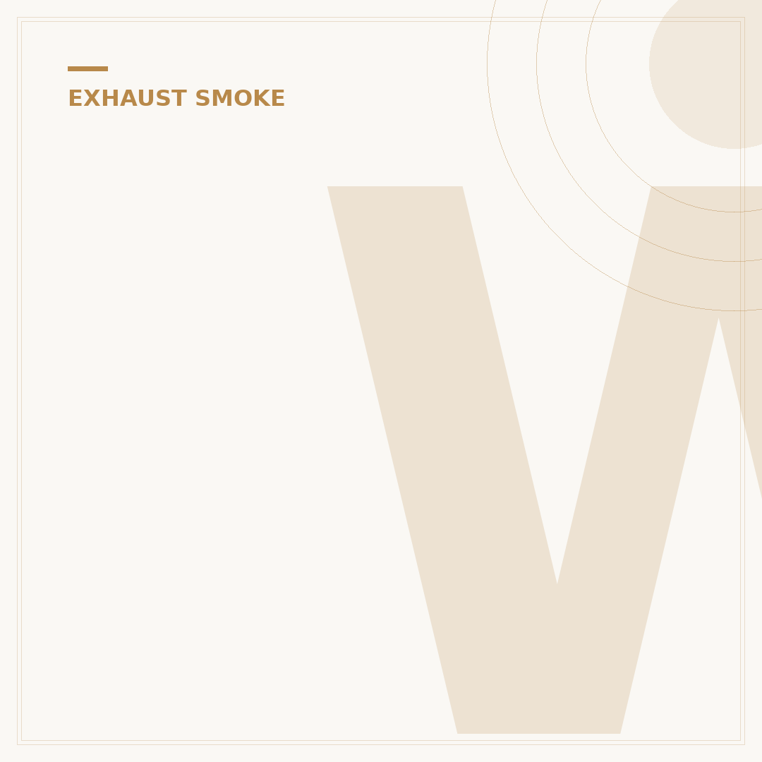 White Smoke From Exhaust When Accelerating: Causes & Checks