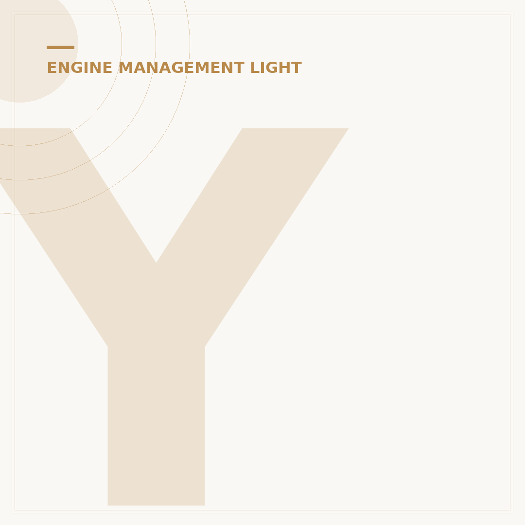 Yellow Engine Warning Light: What It Means & What to Do