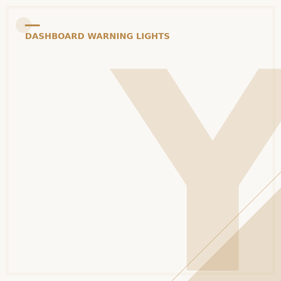 Yellow Warning Light in Car: What It Means