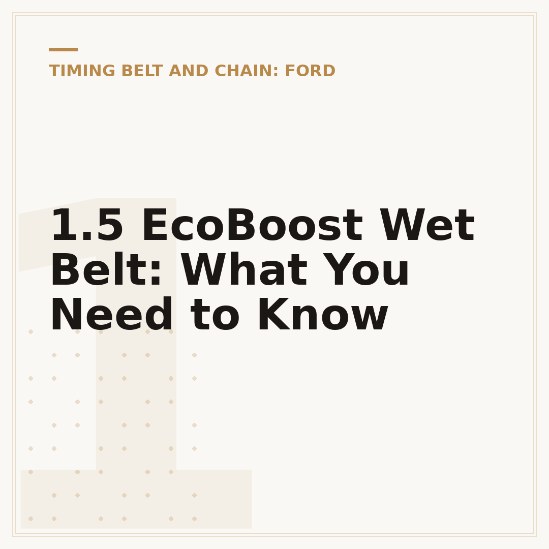 1.5 EcoBoost Wet Belt: What You Need to Know