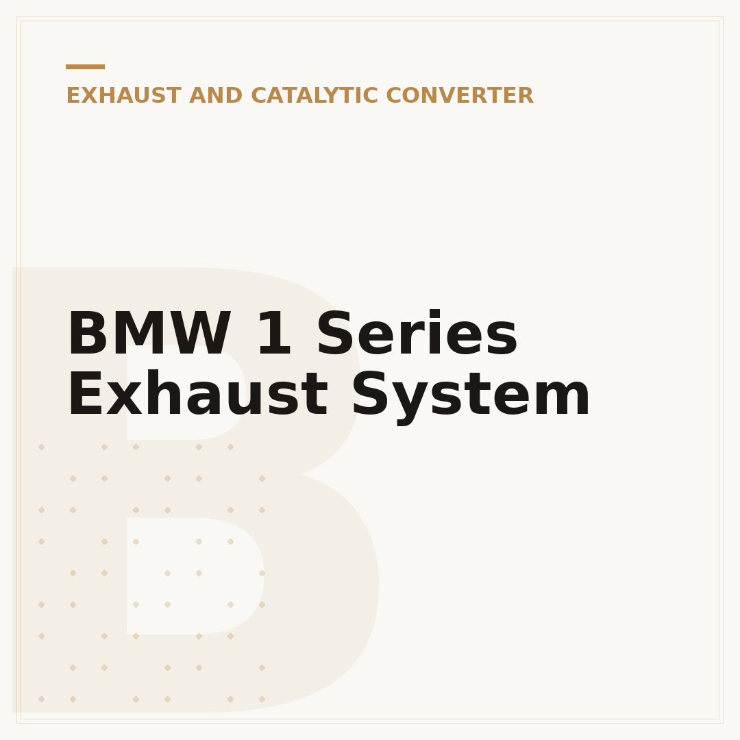 BMW 1 Series Exhaust System
