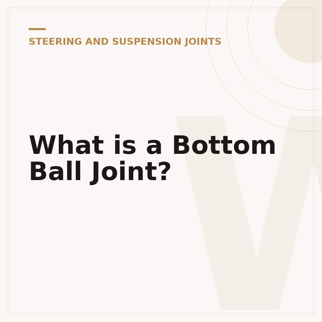 What is a Bottom Ball Joint?