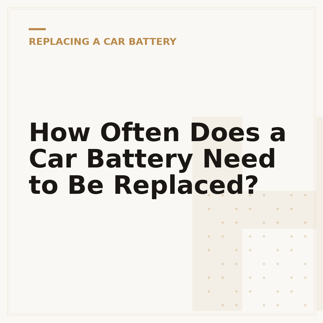 How Often Does a Car Battery Need to Be Replaced?