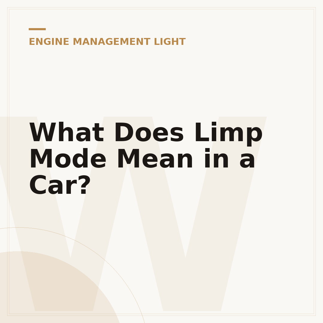 What Does Limp Mode Mean in a Car?
