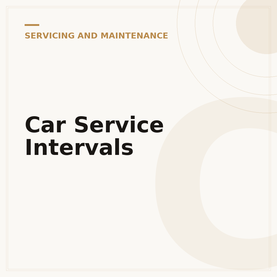 Car Service Intervals