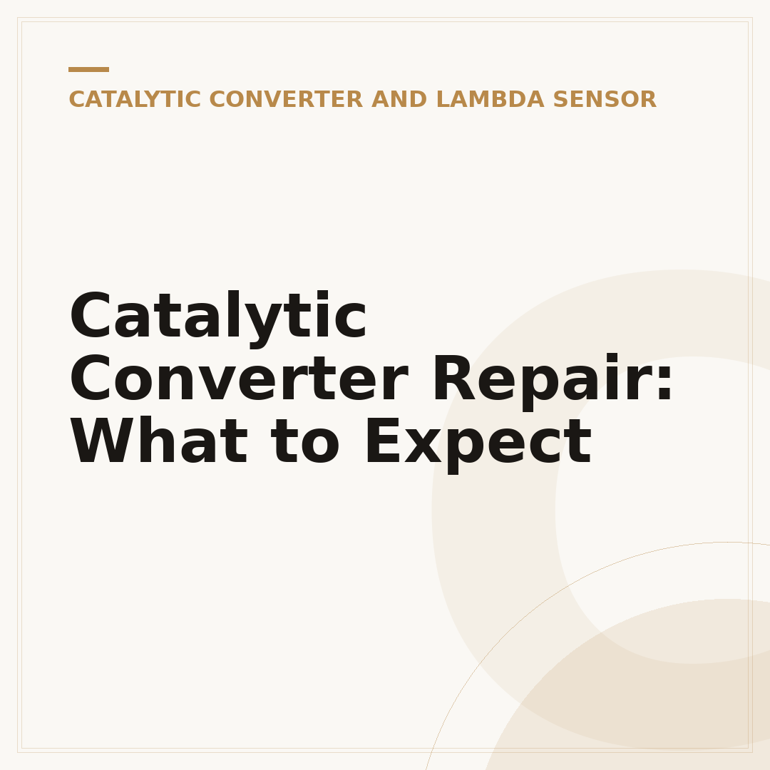 Catalytic Converter Repair: What to Expect
