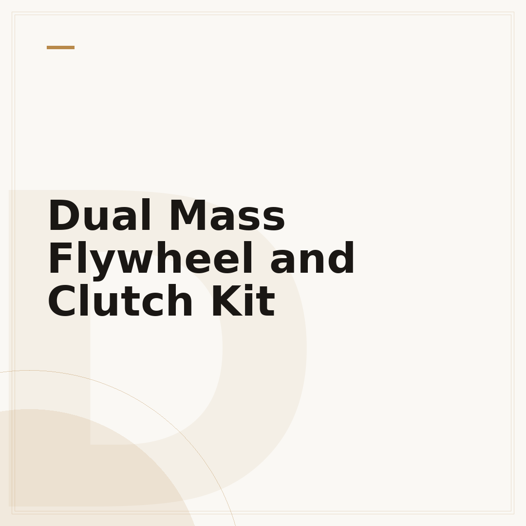 Dual Mass Flywheel and Clutch Kit