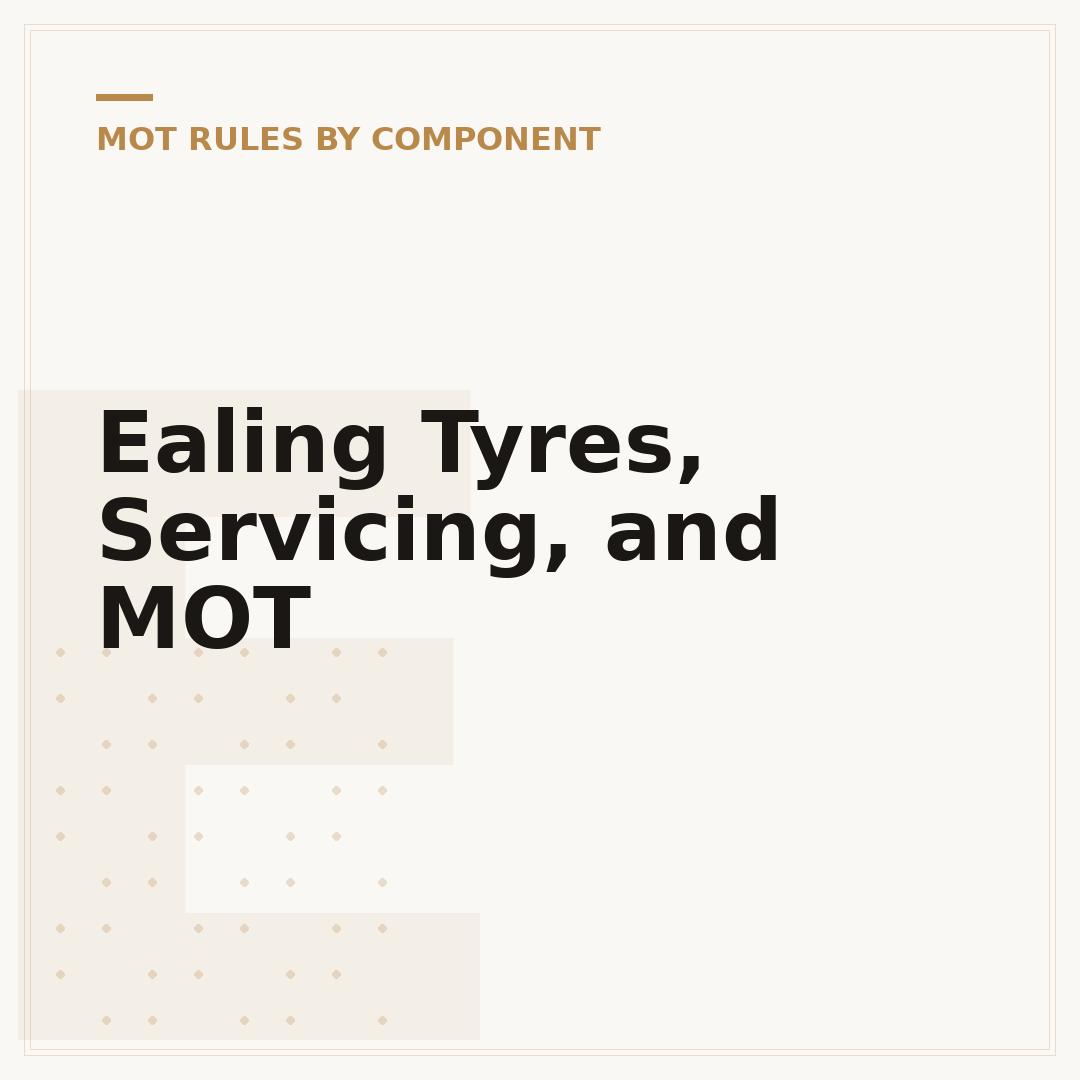 Ealing Tyres, Servicing, and MOT