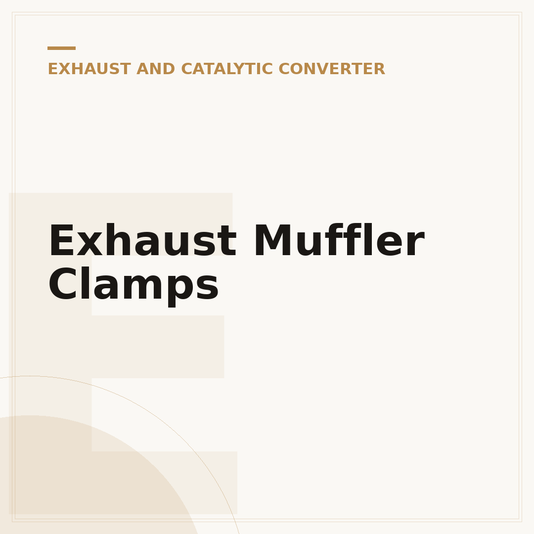 Exhaust Muffler Clamps