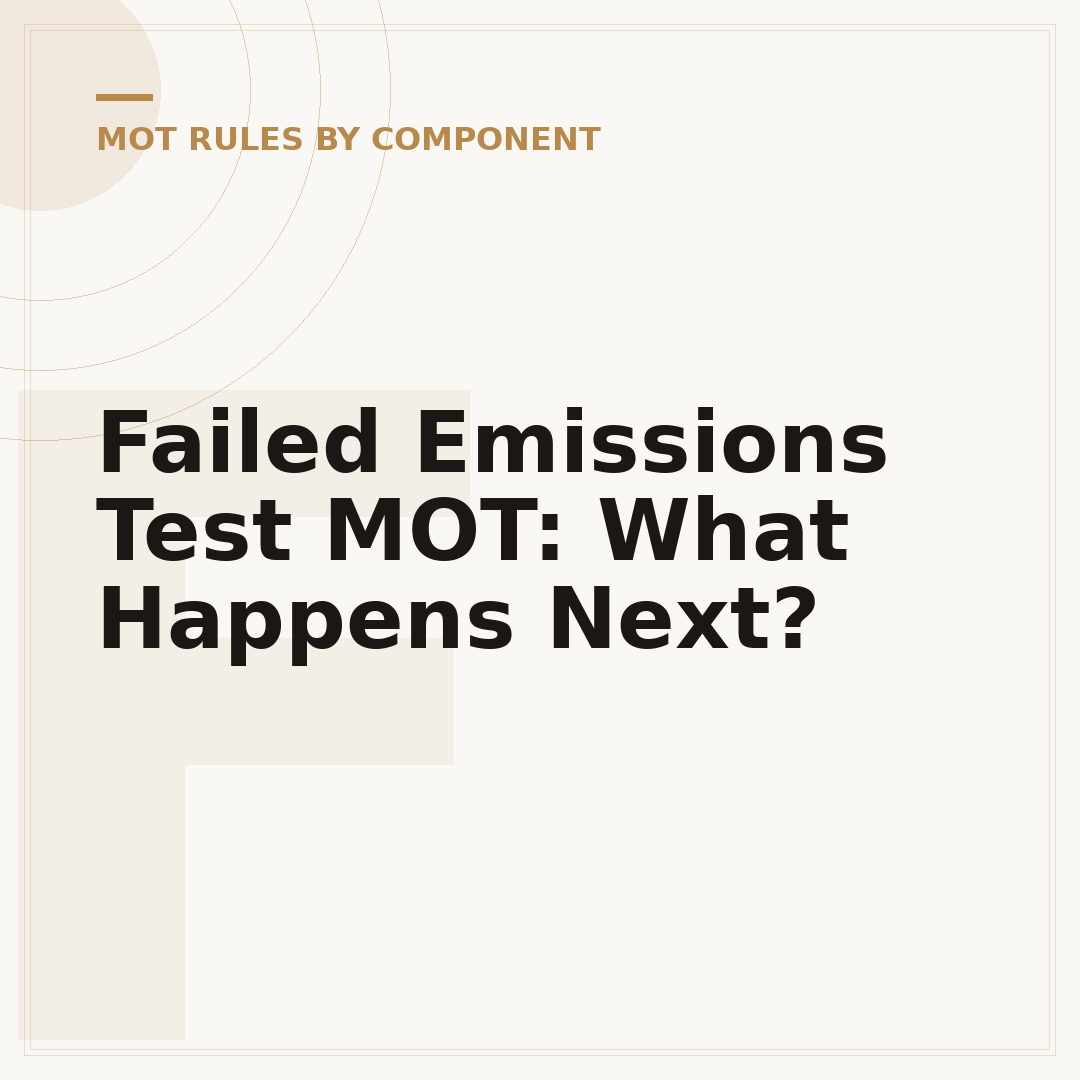Failed Emissions Test MOT: What Happens Next?
