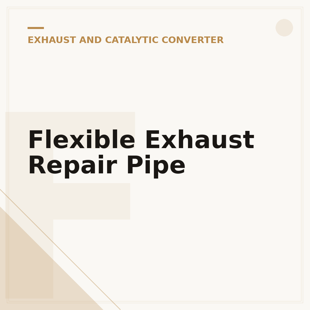 Flexible Exhaust Repair Pipe
