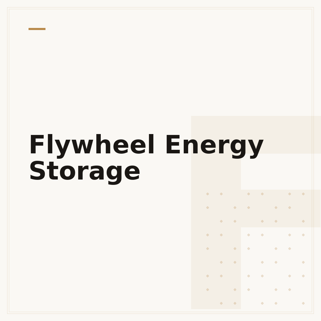 Flywheel Energy Storage