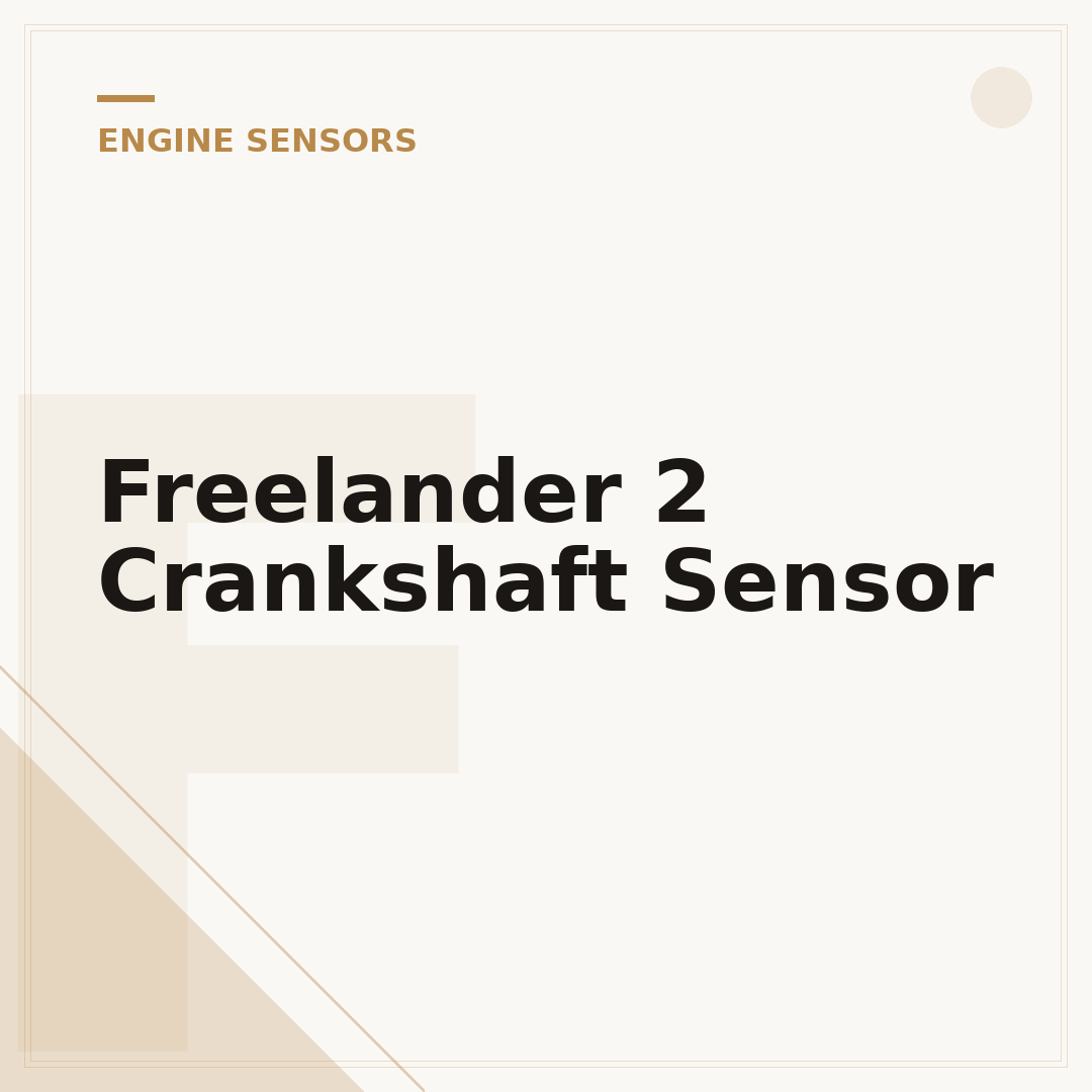 Freelander 2 Crankshaft Sensor
