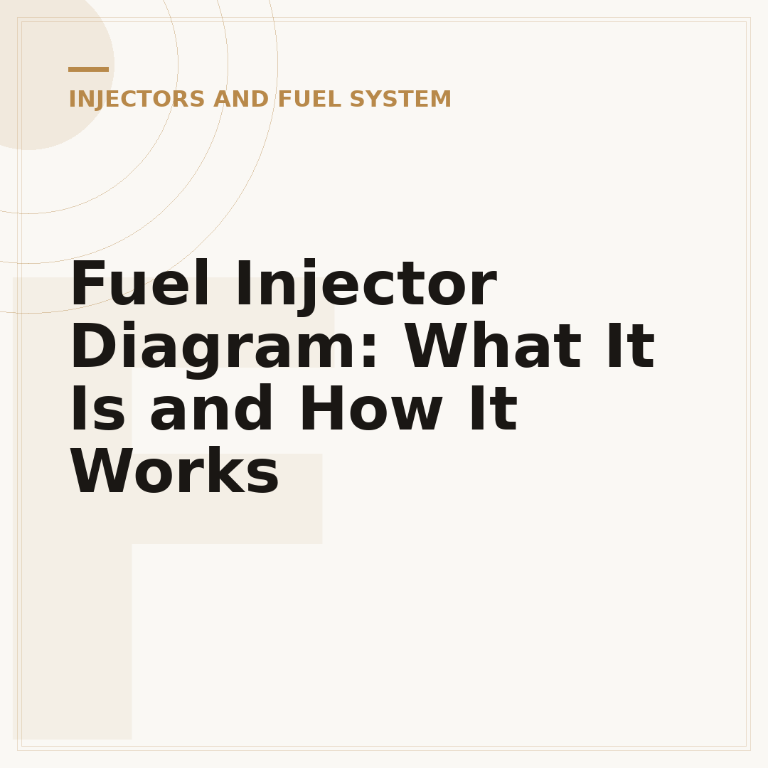 Fuel Injector Diagram: What It Is and How It Works