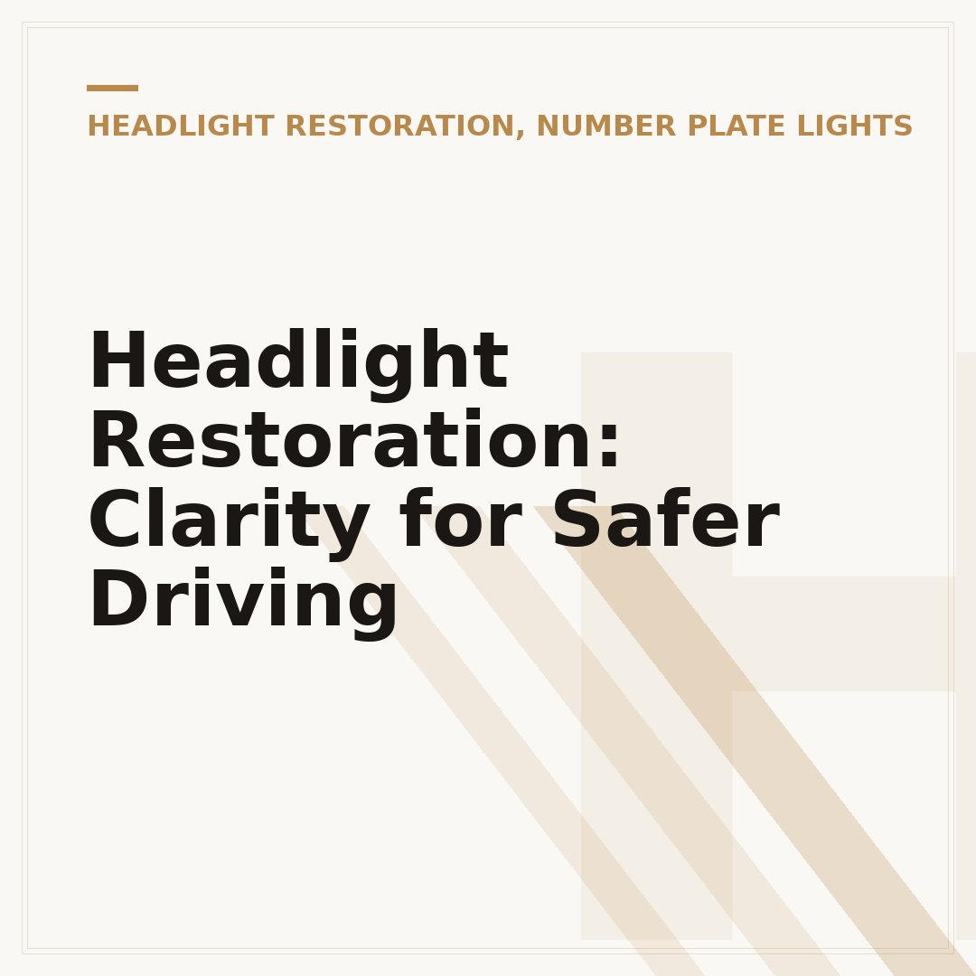 Headlight Restoration: Clarity for Safer Driving