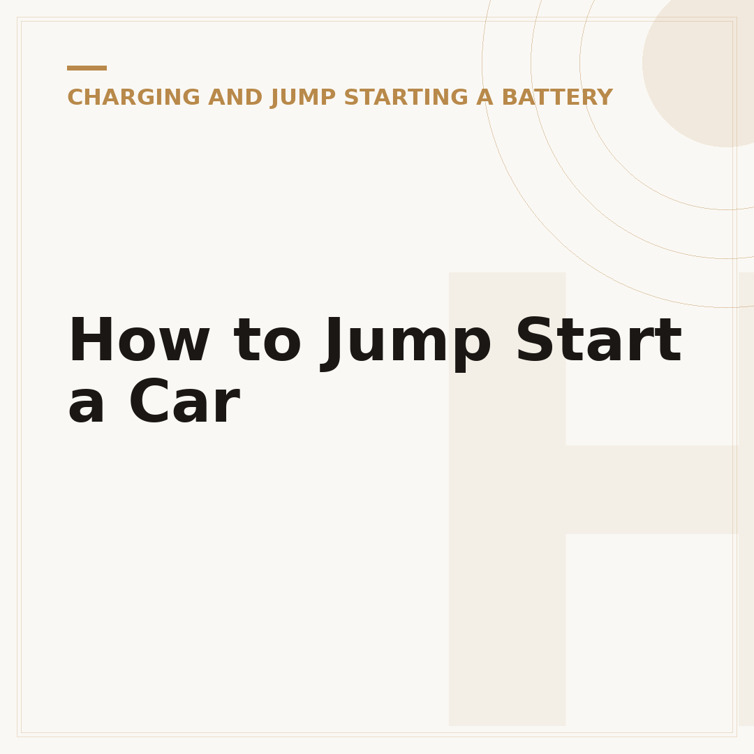 How to Jump Start a Car