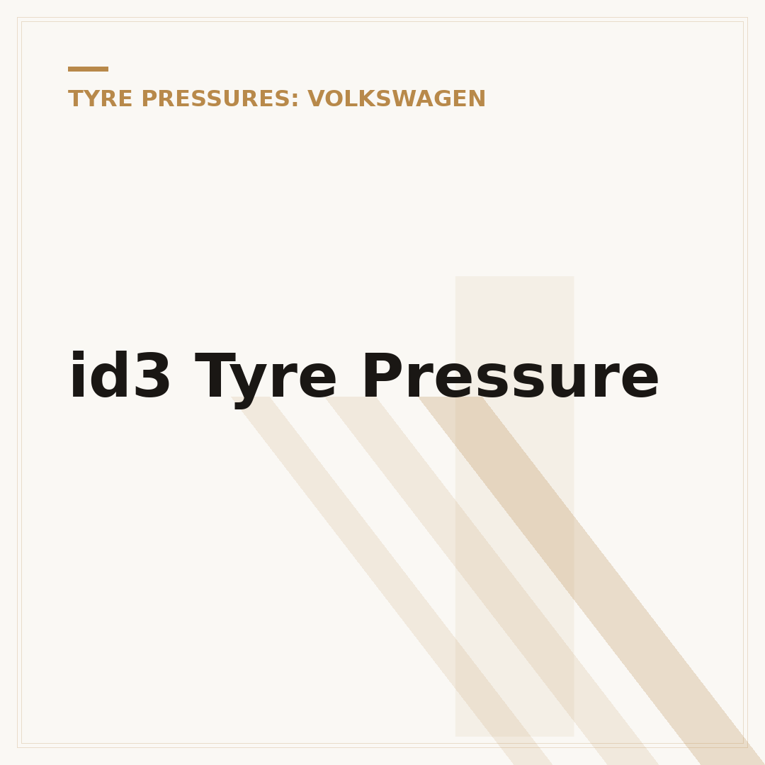 id3 Tyre Pressure