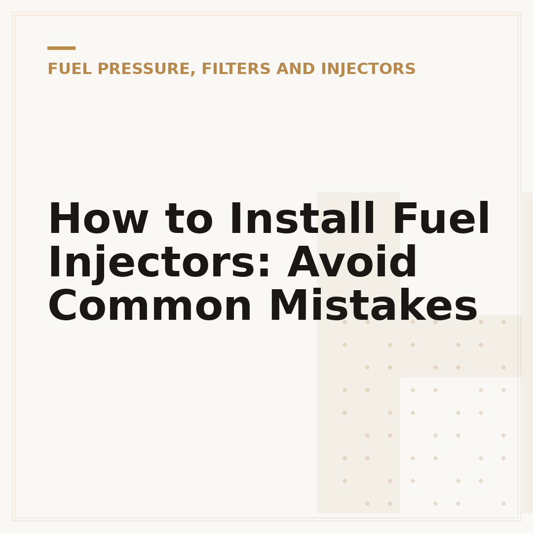 How to Install Fuel Injectors: Avoid Common Mistakes