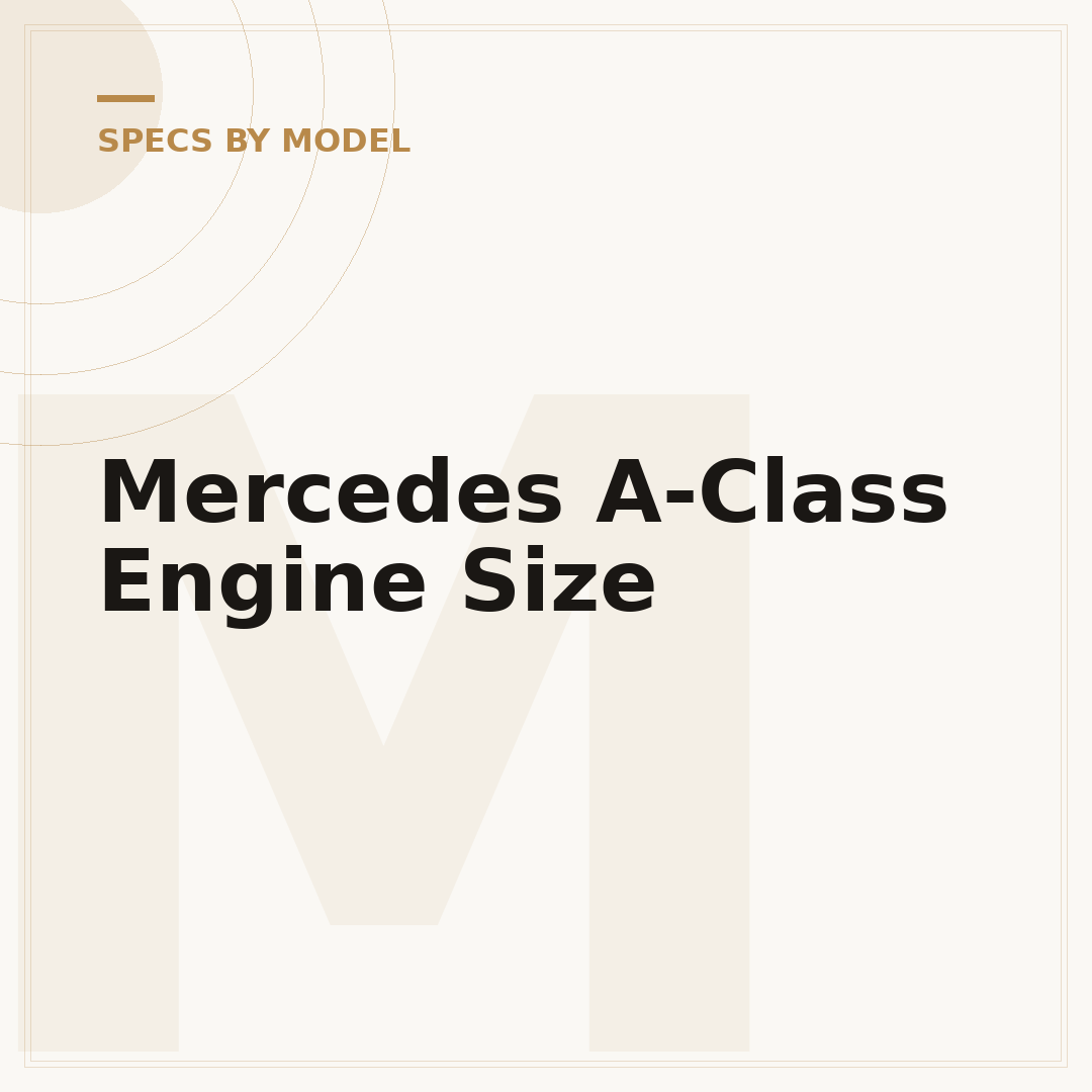 Mercedes A-Class Engine Size