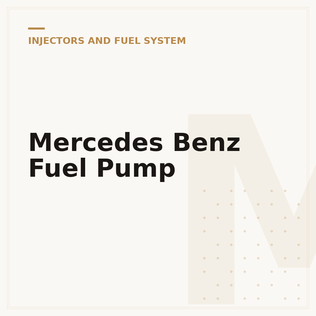 Mercedes Benz Fuel Pump