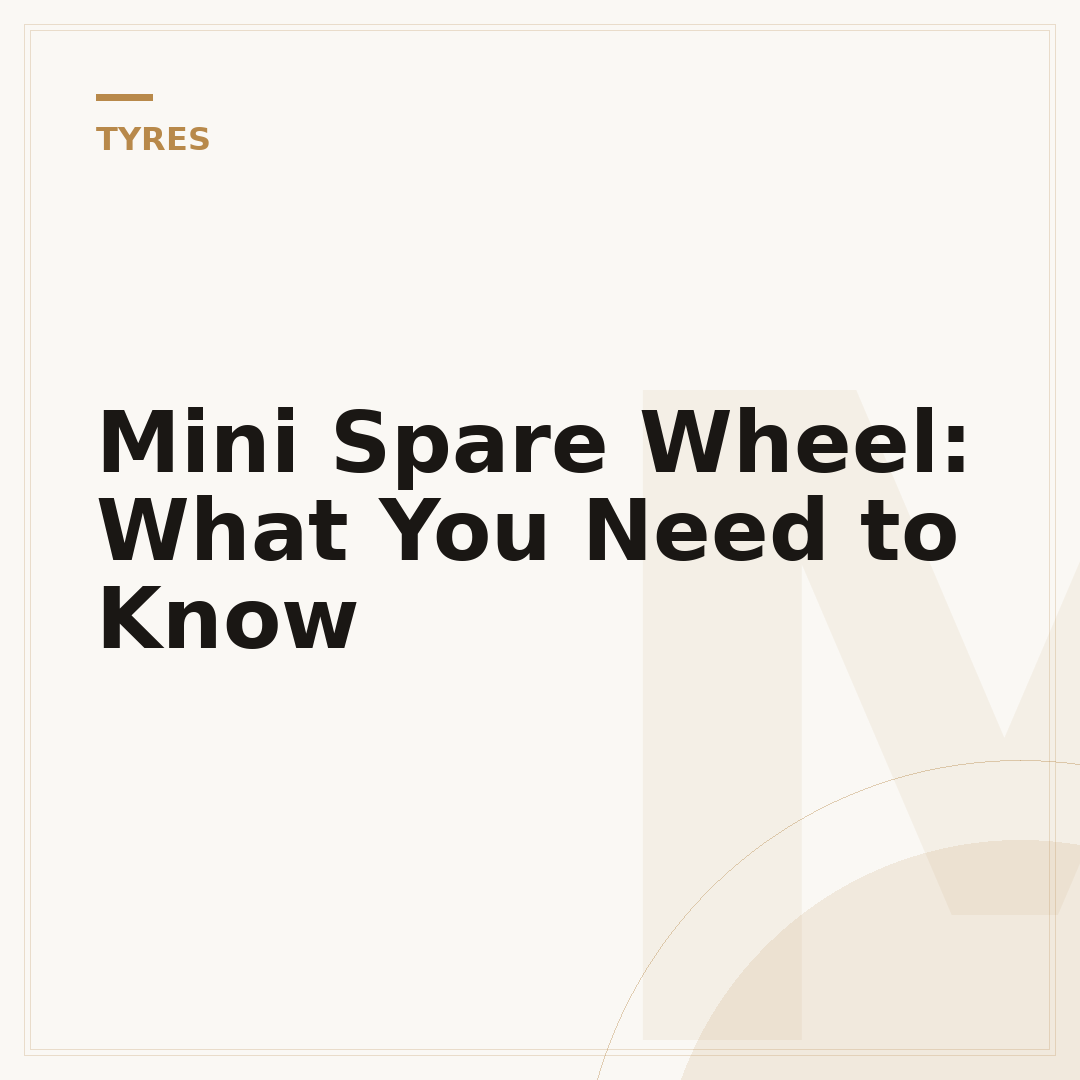 Mini Spare Wheel: What You Need to Know
