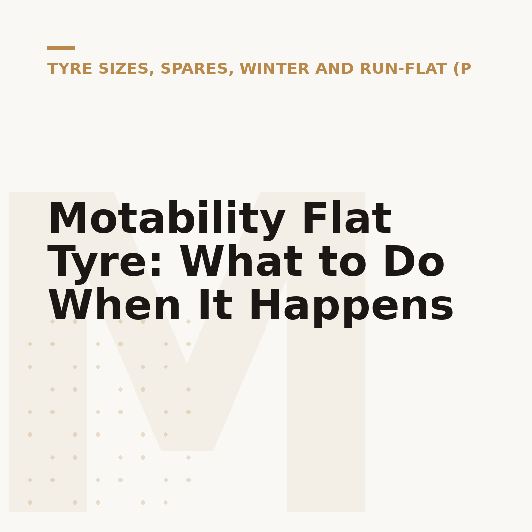 Motability Flat Tyre: What to Do When It Happens