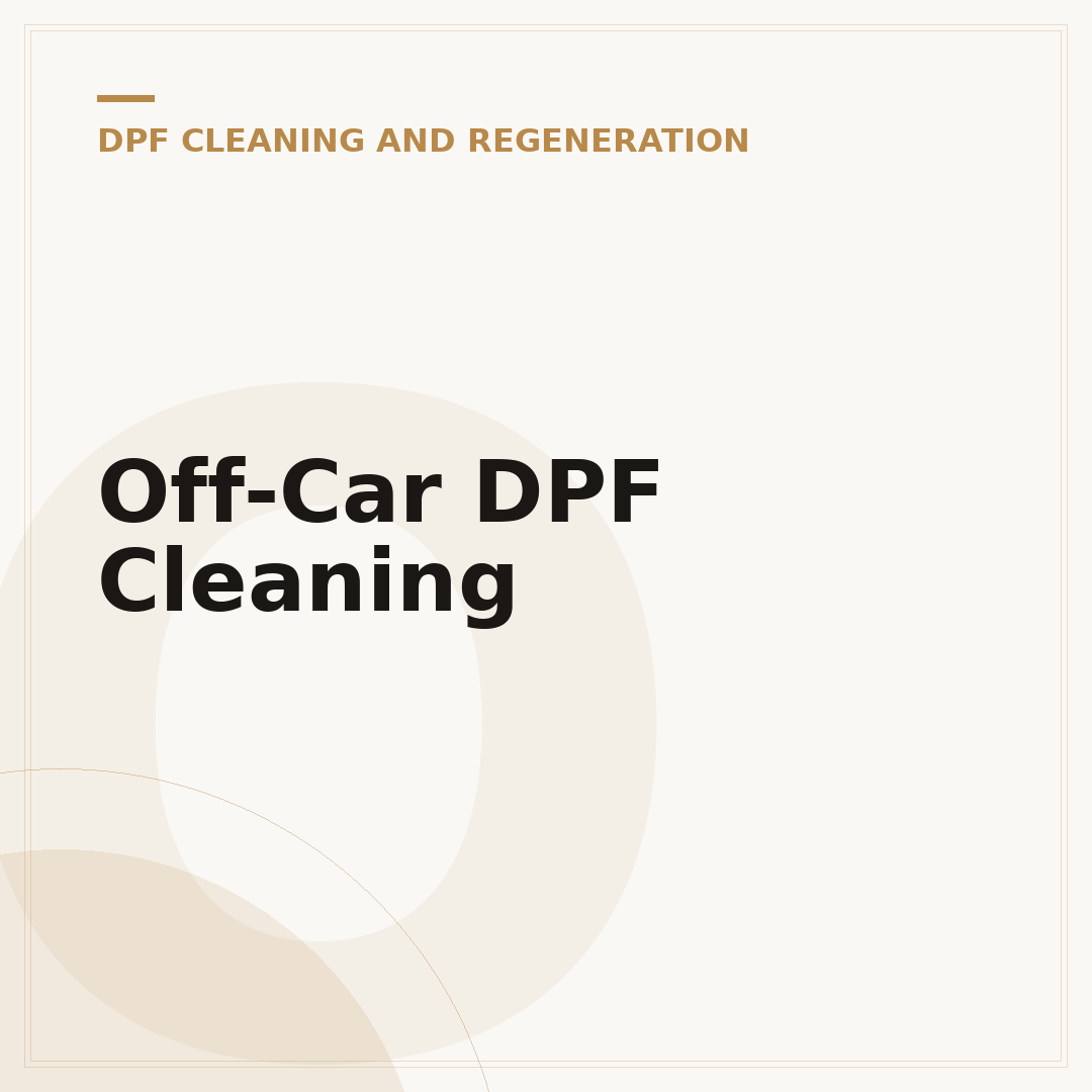 Off-Car DPF Cleaning