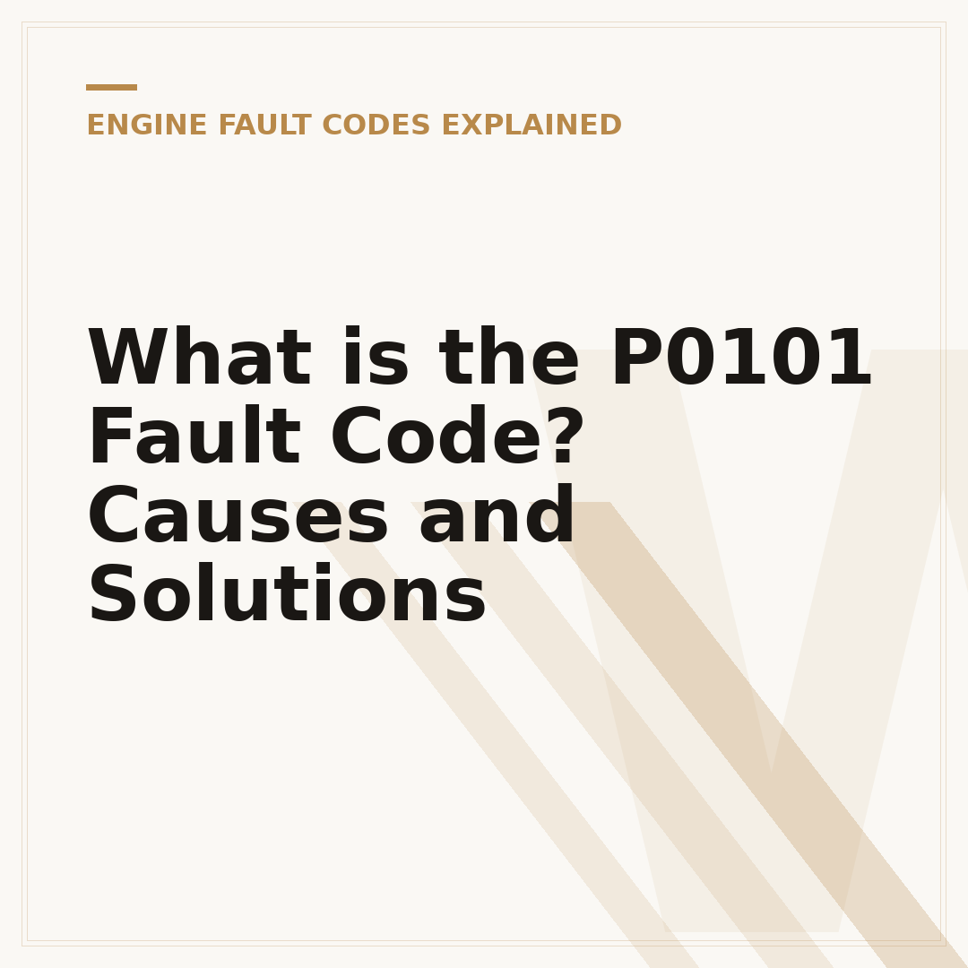 What is the P0101 Fault Code? Causes and Solutions