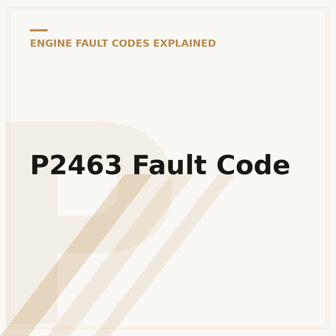 P2463 Fault Code