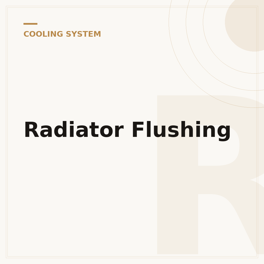 Radiator Flushing
