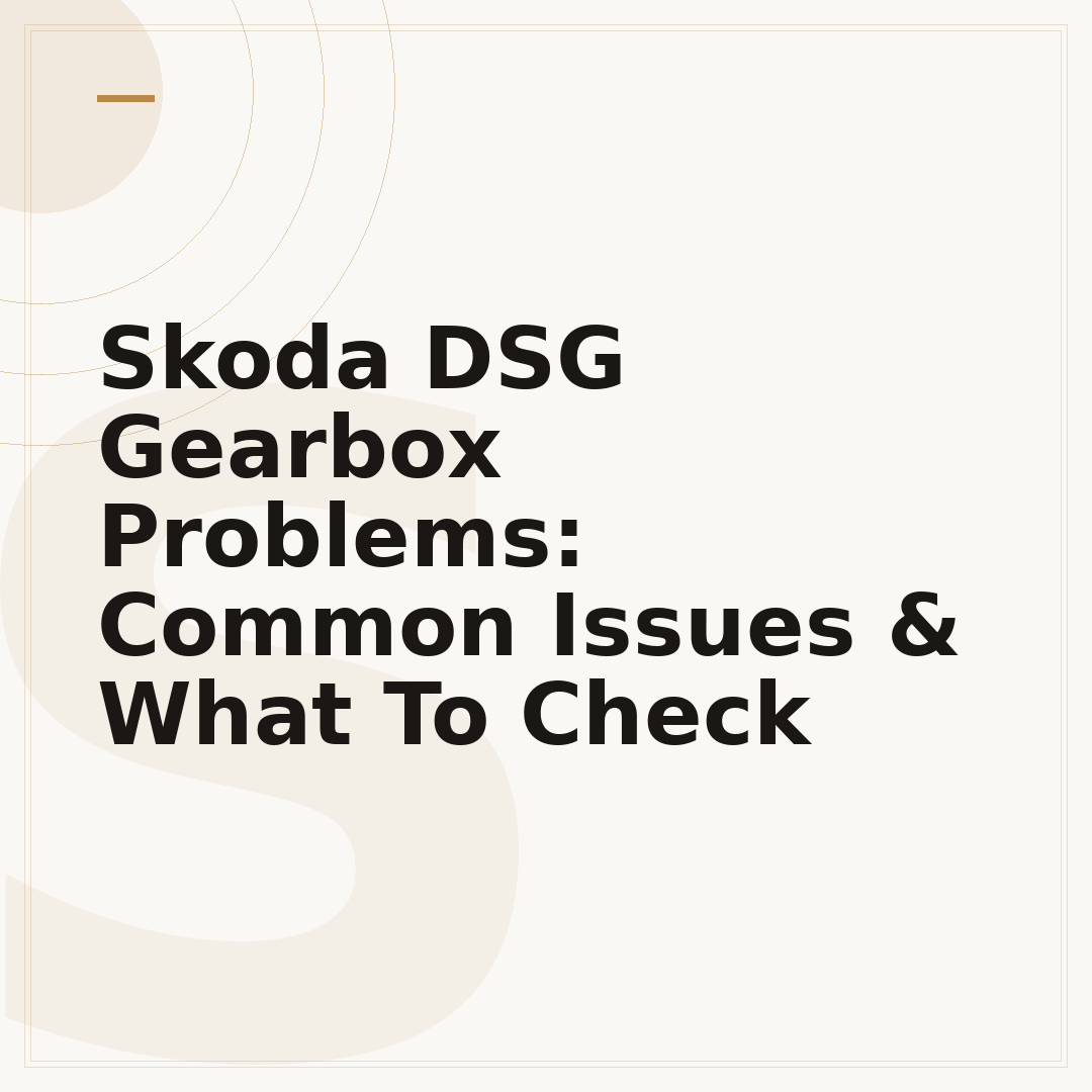 Skoda DSG Gearbox Problems: Common Issues & What To Check