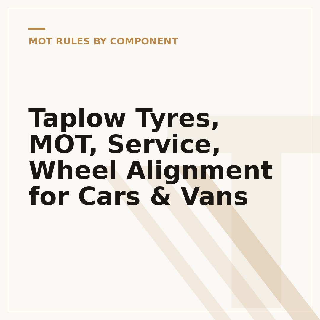 Taplow Tyres, MOT, Service, Wheel Alignment for Cars & Vans