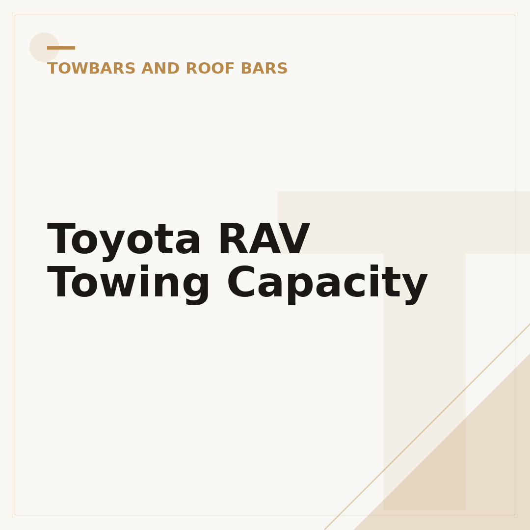 Toyota RAV Towing Capacity