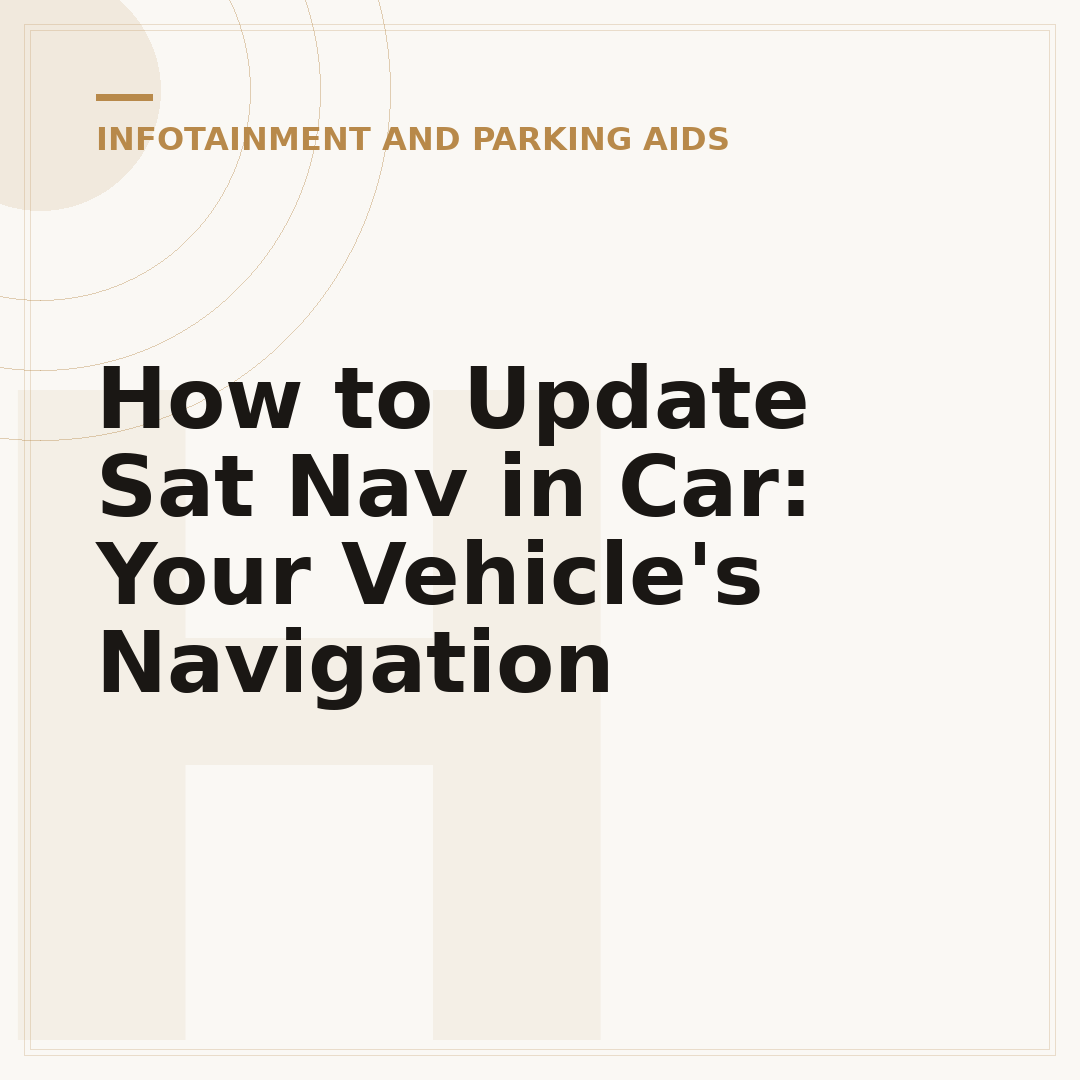 How to Update Sat Nav in Car: Your Vehicle's Navigation