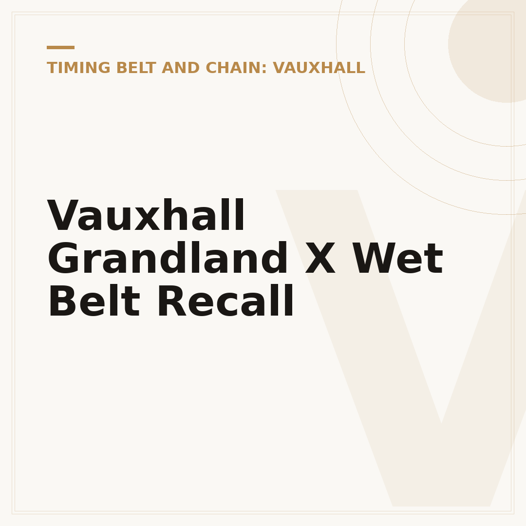 Vauxhall Grandland X Wet Belt Recall