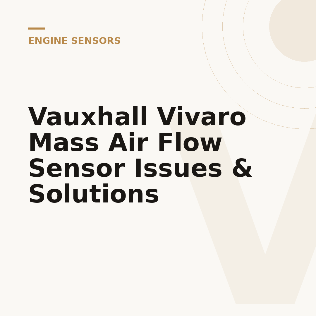 Vauxhall Vivaro Mass Air Flow Sensor Issues & Solutions