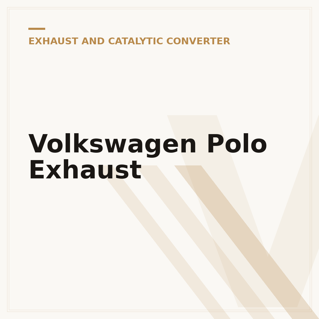 Volkswagen Polo Exhaust
