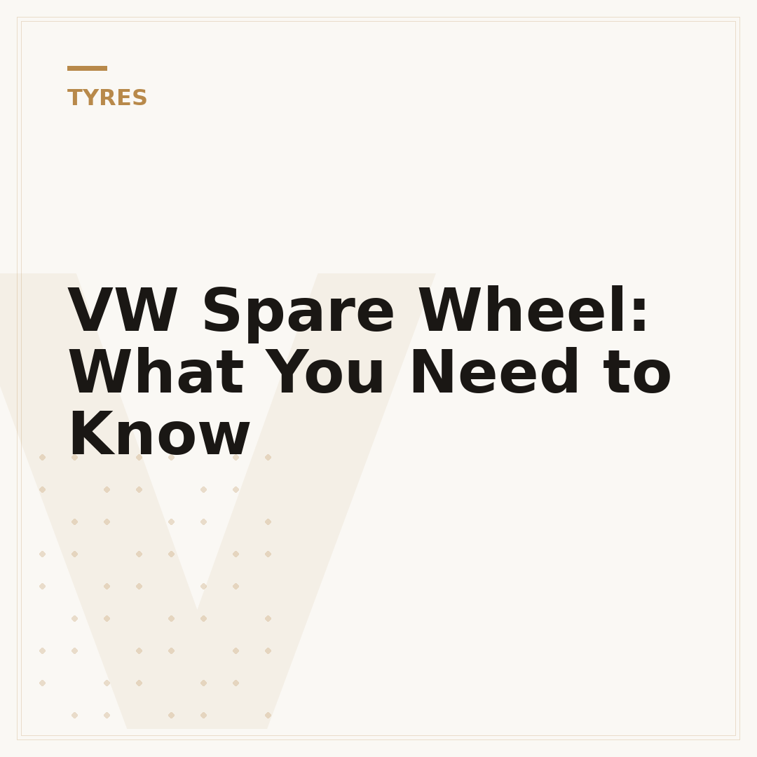 VW Spare Wheel: What You Need to Know
