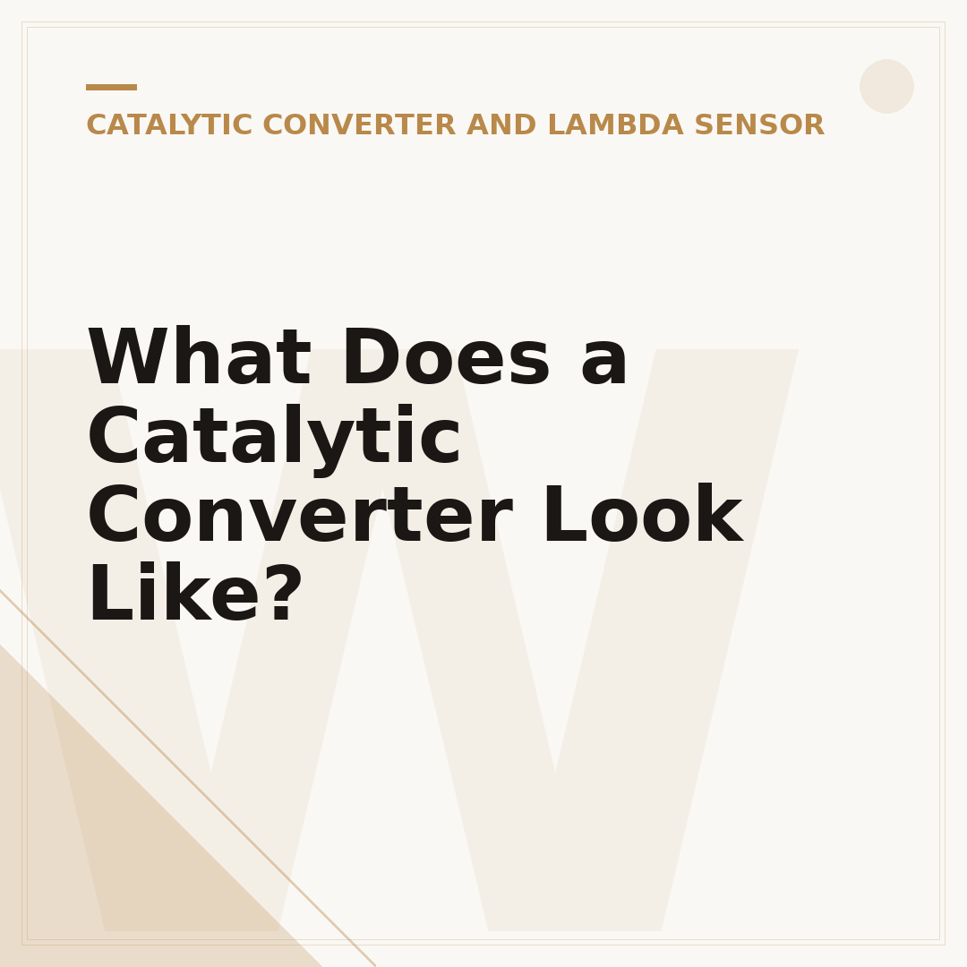 What Does a Catalytic Converter Look Like?