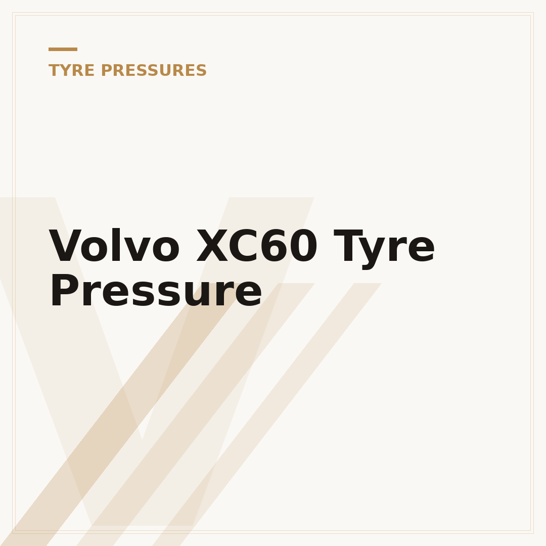 Volvo XC60 Tyre Pressure